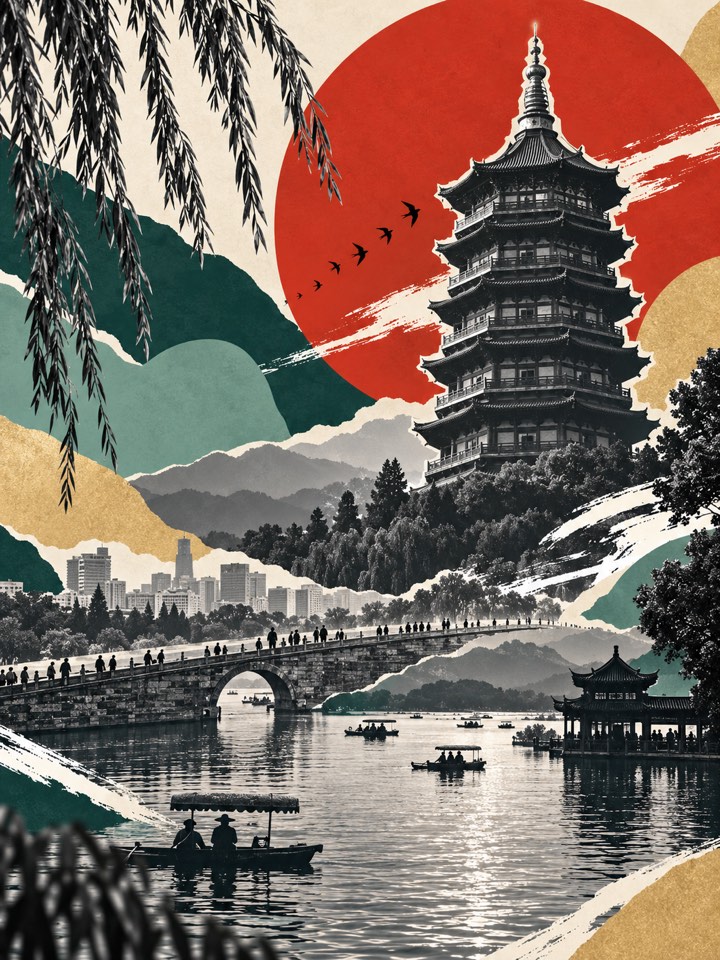 雷峰夕照